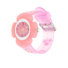 Zoop Pink Dial Watch with Plastic Case