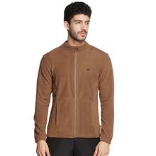 WILDCRAFT Men Regular Fit Fleece Jackets-beige