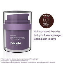 Neude Rewind Age Reversing Gel Creme Wrinkle & FineLine Reduction 5.25% Advanced Peptide Complex