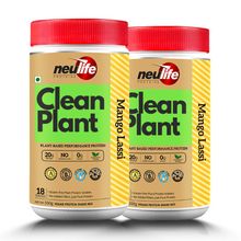Neulife Clean Plant Protein Isolate Powder - Mango Lassi Flavour - Pack Of 2