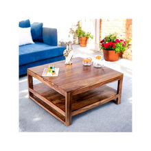 Ikiriya Turin Sheesham Wood Coffee Table in Teak Finish (1 Year Warranty)