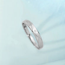 Zavya Minimal CZ 925 Sterling Silver Ring for Him