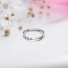 Zavya Crossover Rhodium Plated 925 Sterling Silver Ring For Him