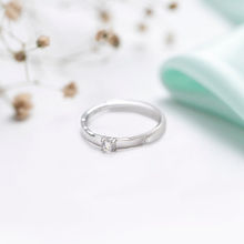 Zavya CZ Studded Rhodium Plated 925 Sterling Silver Ring for Him