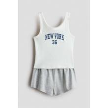 H&M Girls Grey Cotton pyjamas