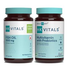 HealthKart Hk Vitals Multivitamin With Probiotics & Fish Oil 1000mg Omega 3, 180mg Epa & 120mg Dha