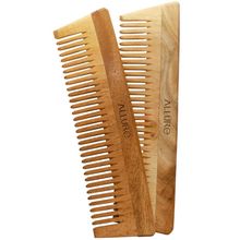 Allure Wooden Neem Comb CD-01 - Pack of 2