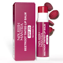 Nourish Mantra Beetroot Tinted Lip Balm with SPF 20 for Smooth, Nourished & Protected Lips