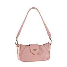 Eske Pink Textured Shoulder Bag