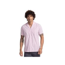 Parx Regular Fit Printed Light Pink Shirt