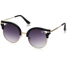 Gio Collection UV Protected Round Women Sunglasses - Black Frame