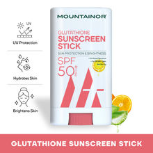 Mountainor Glutathione Face Suscreen Stick, UVA/B PA++++ Skin Brightening & No White Cast