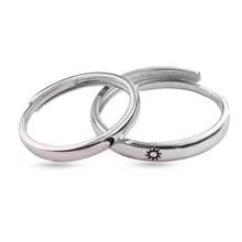Palmonas 925 Sterling Silver Sun Moon Couple Rings