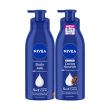 NIVEA Vitamin E Body Lotion Combo - Body Milk & Coco Nourish Body Lotion