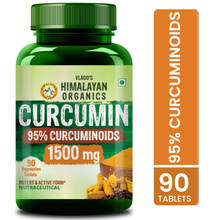 Vlado's Himalayan Organics Vlado's Curcumin with Biopiperine 1500mg Tablets with 95% Curcuminoids