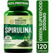 Vlado's Himalayan Organics Spirulina 2000mg Greensuper Food | Weight Management & Immunity Capsules