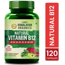Vlado's Himalayan Organics Plant Based Vitamin B12 Good for Digestion and Nerve Health Capsules
