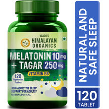 Vlado's Himalayan Organics Melatonin 10mg + Tagar 250mg Potent Sleep Aid Formula Vegetarian Tablets