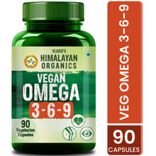 Vlado's Himalayan Organics Omega 3 6 9 Vegan Nutrition Supplement for Muscle,Bone,Heart Veg Capsules