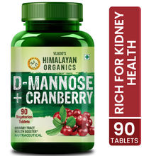 Vlado's Himalayan Organics D-Mannose + Cranberry Antioxidant Supplement for Kidney Health Tablets
