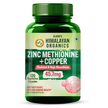 Vlado's Himalayan Organics Zinc Methionine Chelated + Copper Capsules