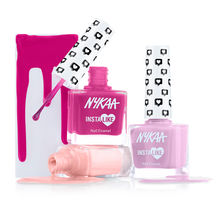 Nykaa Cosmetics Nail Enamel - Parisian Pink + Lilac Goals + Pink Party