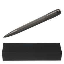 Hugo Boss Hsy6034 Pure Brass Ballpoint Pen - Dark Chrome With Black Trims
