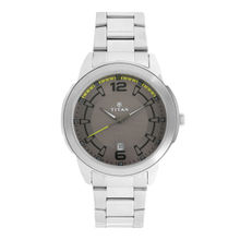 Titan Grey Round Analog Watch NK1585SM07B (Free Size)