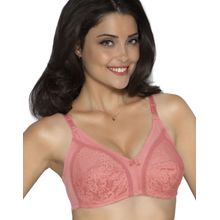 Amante Lace Magic Non-Padded Non-Wired High Coverage Bra - Pink
