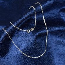 Margento Jewels 925 Sterling Silver Plain Link Chain - 24 Inch
