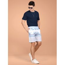 BULLMER Men White Printed Co-Ord (Set of 2)