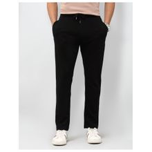 U.S. Polo Assn. Denim Co. Men Regular Fit Solid Black Trackpant