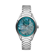 Elie Saab ESME002 Mystere D'Elie Swiss Made Diamond Blue Oval Dial Watch for Women