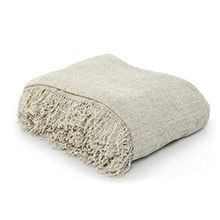 Sashaa World Soft Chenille Throw in Natural Color