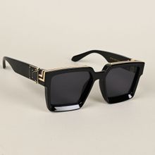 Voyage Wayfarer Sunglasses for Men & Women - Black (57)