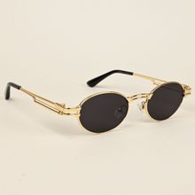 Voyage Oval Sunglasses for Men & Women - Gold (50)