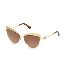 Swarovski Sunglasses Brown Cat Eye Women Sunglasses SK0220 56 32G
