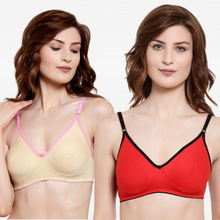 Quttos Wirefree T-Shirt Non Padded Bra - Multi-Color