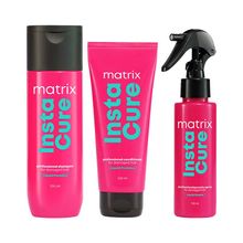 Matrix InstaCure Shampoo, Conditioner, Porosity Spray Combo Ditch Damage from 1st Use, Paraben-free