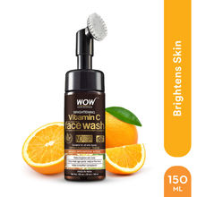 WOW Skin Science Brightening Vitamin C Face Wash With Brush For Hyperpigmentation