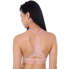 Da Intimo Pink Solid Non-Wired Lightly Padded Bralette