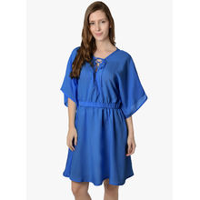 Da Intimo Printed Kaftan Cover-Up Dress - Blue