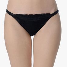 Da Intimo Women's Net Cotted Panty - Black