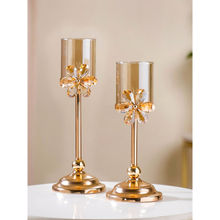 Nestasia Crystal Flower Candle Holder