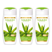 Vaadi Herbals Value Pack Of 3 Aloevera Deep Pore Cleansing Milk With Lemon Extract