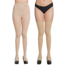 N2S NEXT2SKIN Women's Nylon Opaque Pantyhose Stockings Combo - Nude (Free Size)