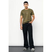 FREAKINS Men's Black Wide Jeans