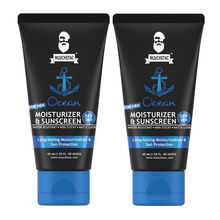 Muuchstac Mens Ocean Moisturizer & Sunscreen Matte Look with SPF 18+ - Pack Of 2