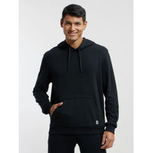 Jockey UM54 Men Super Combed Cotton Rich French Terry Hoodie Sweatshirt - Black