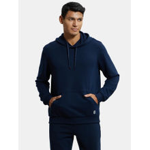 Jockey UM54 Men Super Combed Cotton Rich French Terry Hoodie Sweatshirt - Navy